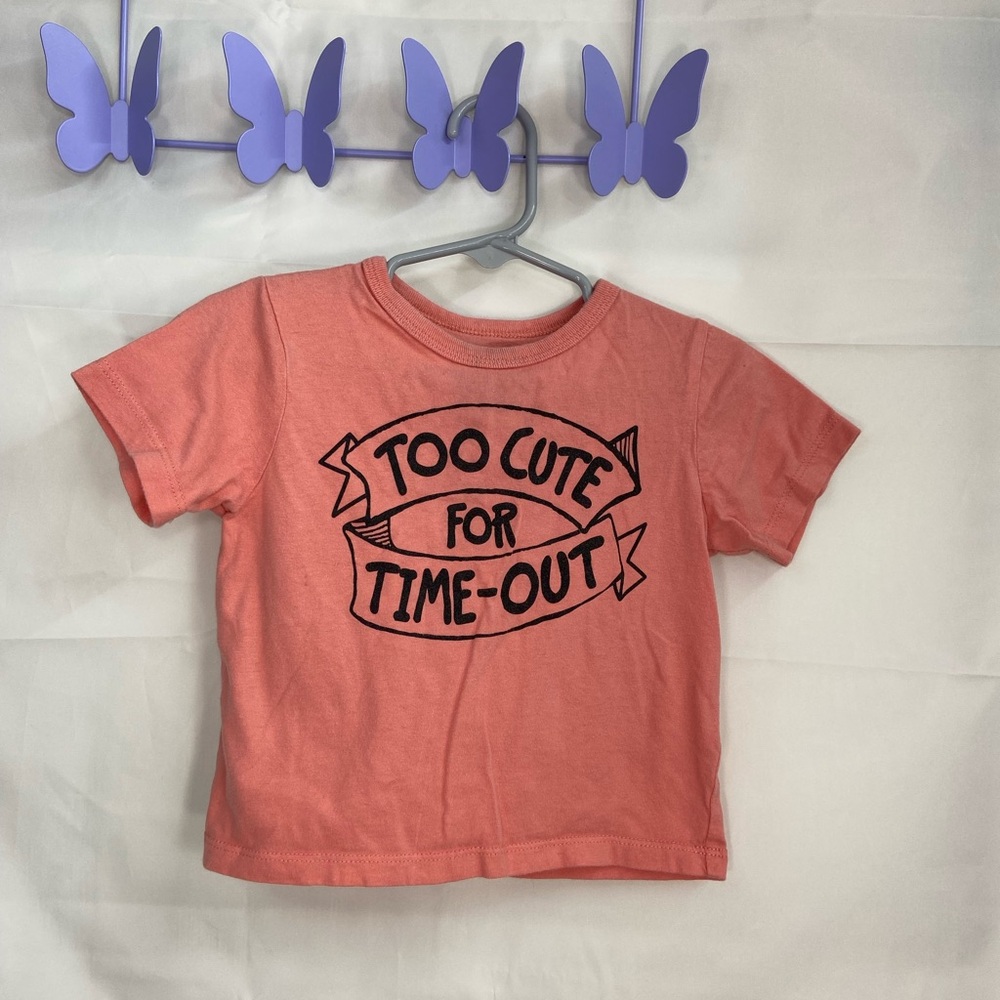 Children’s Place baby unisex reddish‎ orange short sleeve graphic decal tshirt